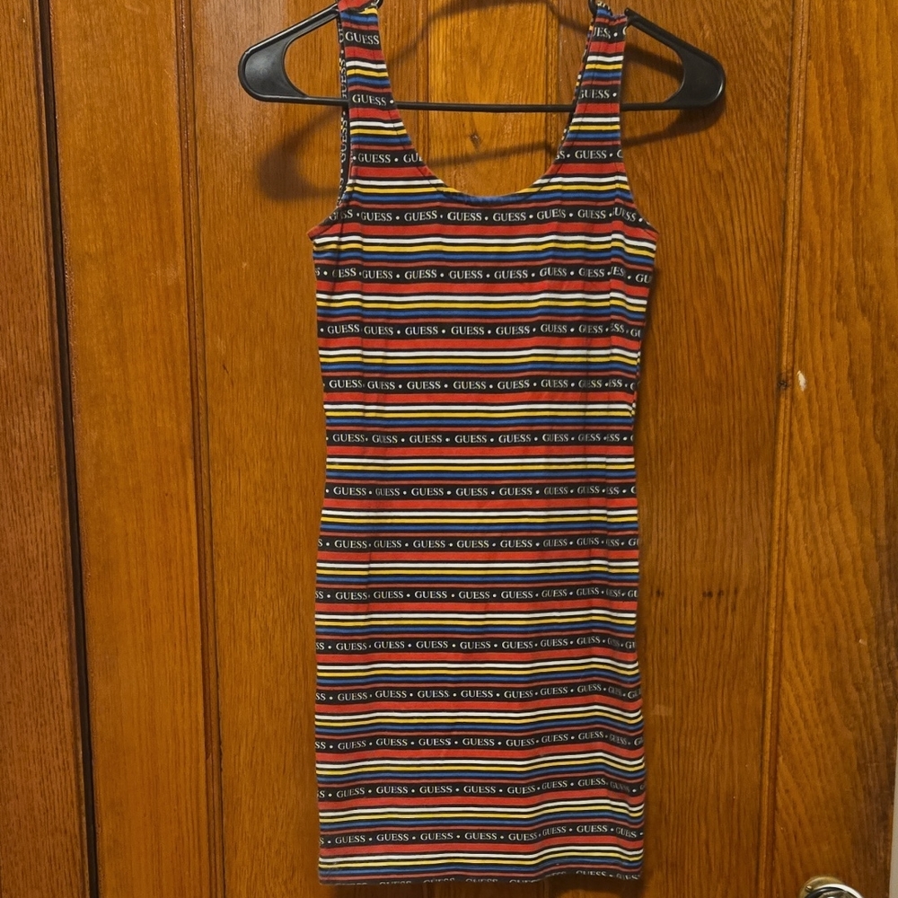 GUESS Multicolor Striped Mini Dress